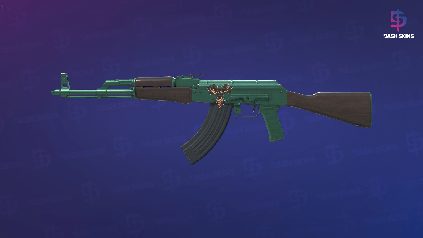 AK-47 | Wintergreen (Field-Tested) - Frontside Screenshot