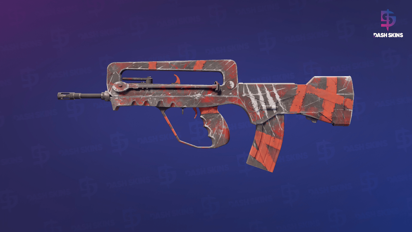 FAMAS | Survivor Z (Minimal Wear) - Frontside Screenshot