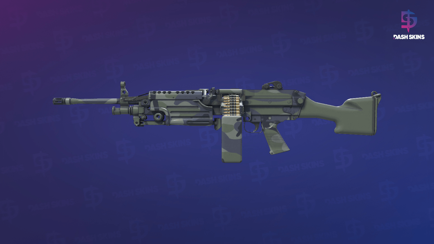 M249 | Sage Camo (Factory New) - Frontside Screenshot