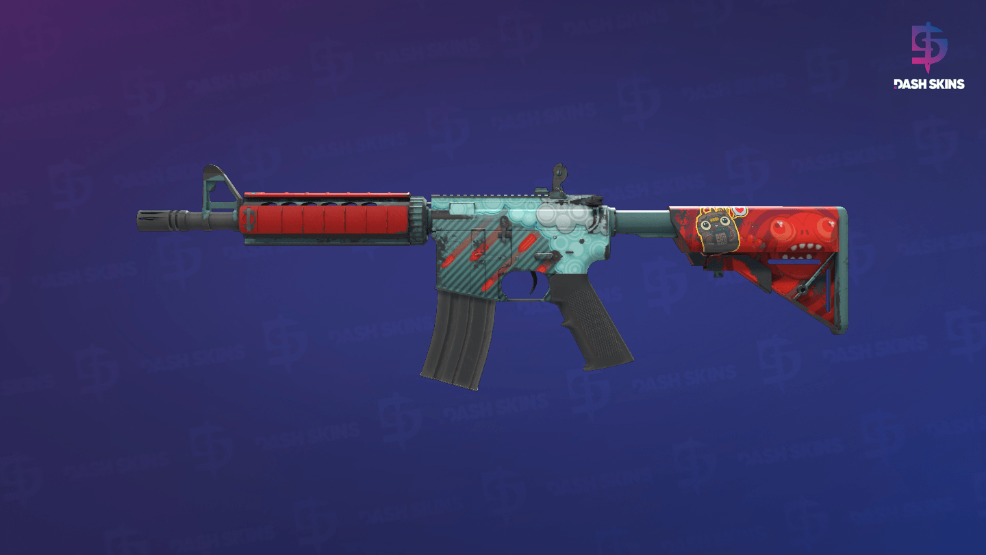 M4A4 | Bullet Rain (Minimal Wear) - Frontside Screenshot