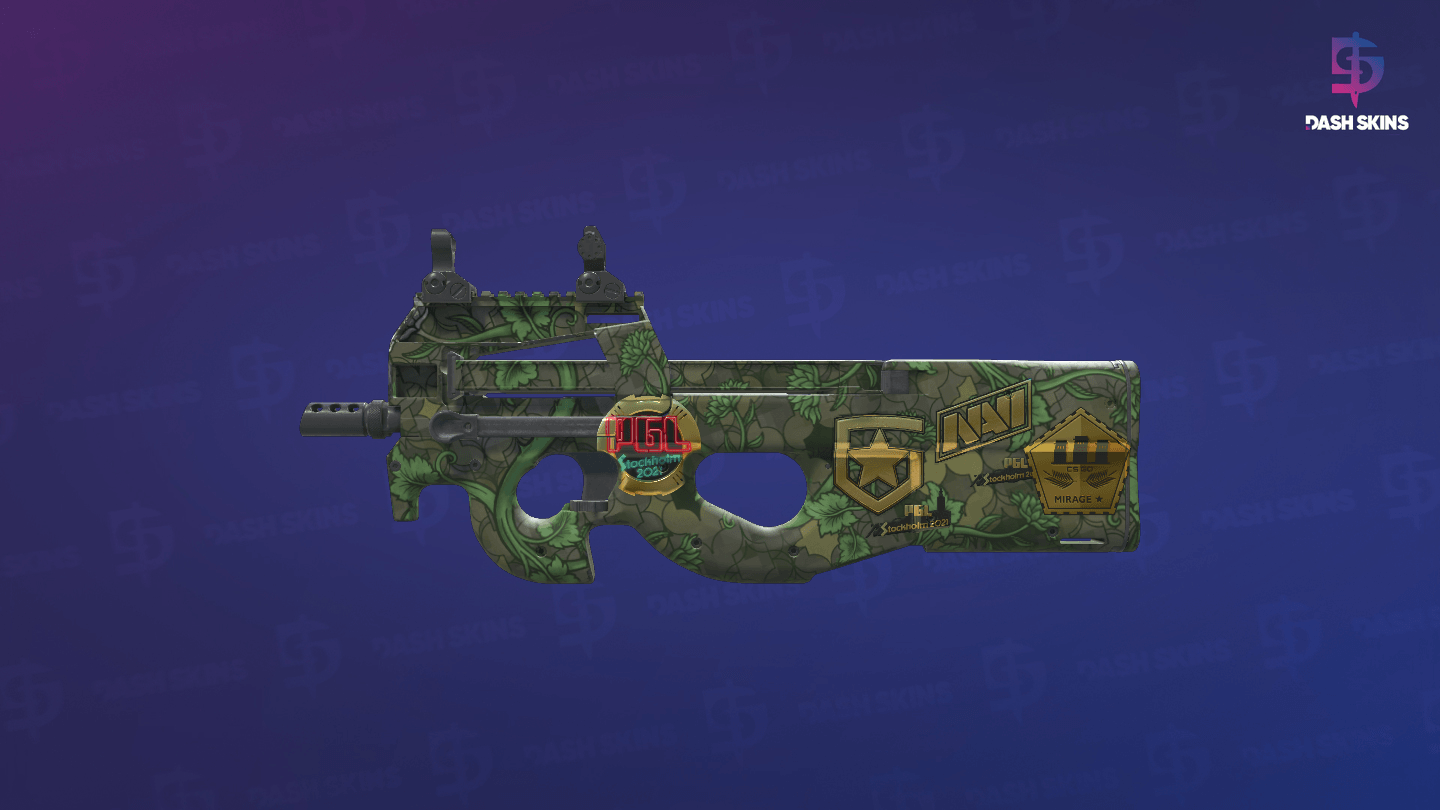 Souvenir P90 | Verdant Growth (Factory New) - Frontside Screenshot
