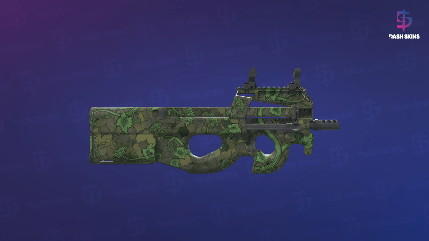 Souvenir P90 | Verdant Growth (Factory New) - Backside Screenshot