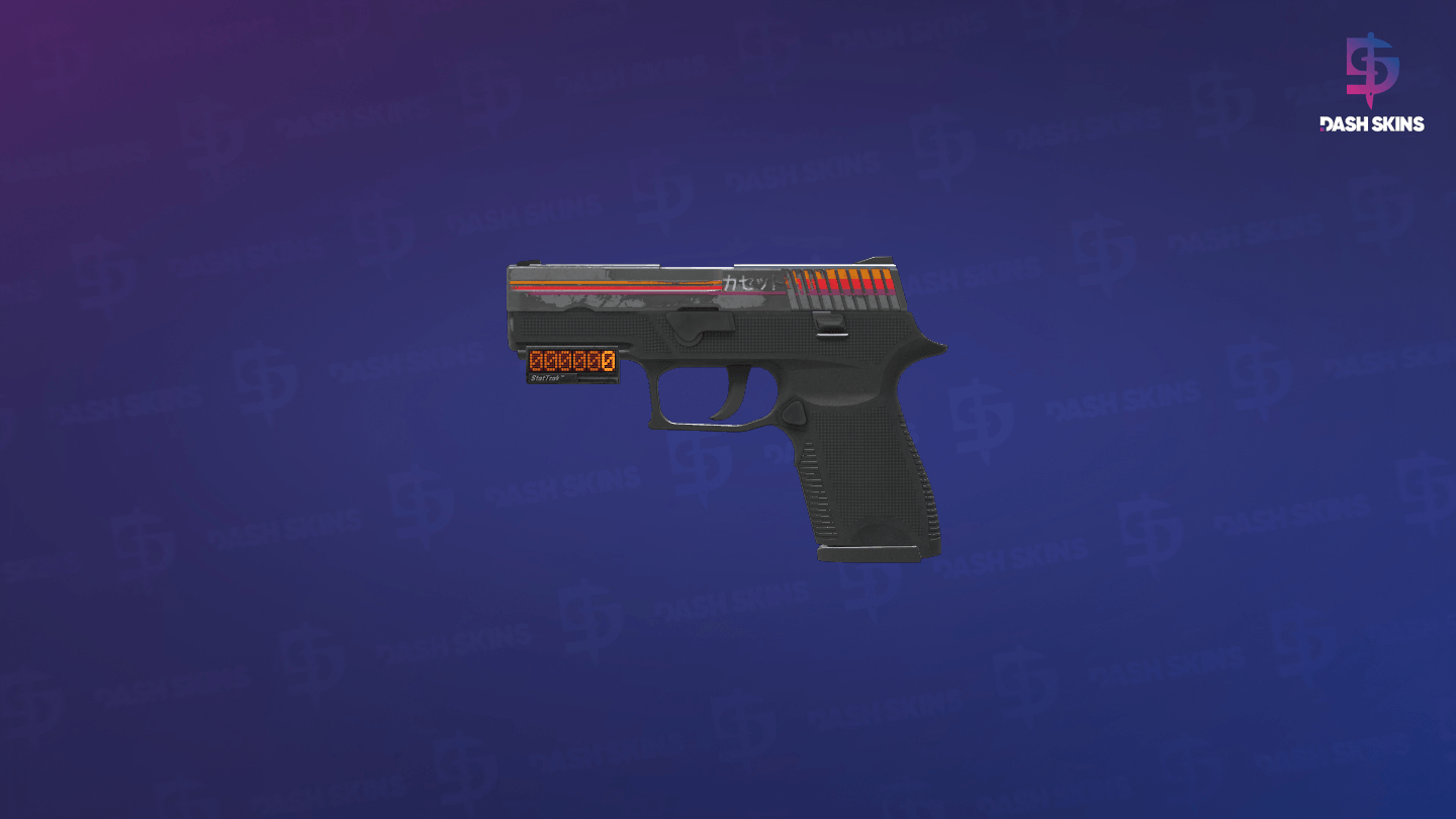 StatTrak™ P250 | Cassette (Battle-Scarred) - Frontside Screenshot