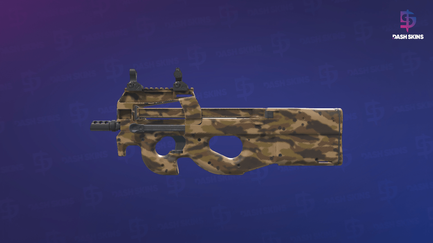 P90 | Desert Halftone (Minimal Wear) - Frontside Screenshot