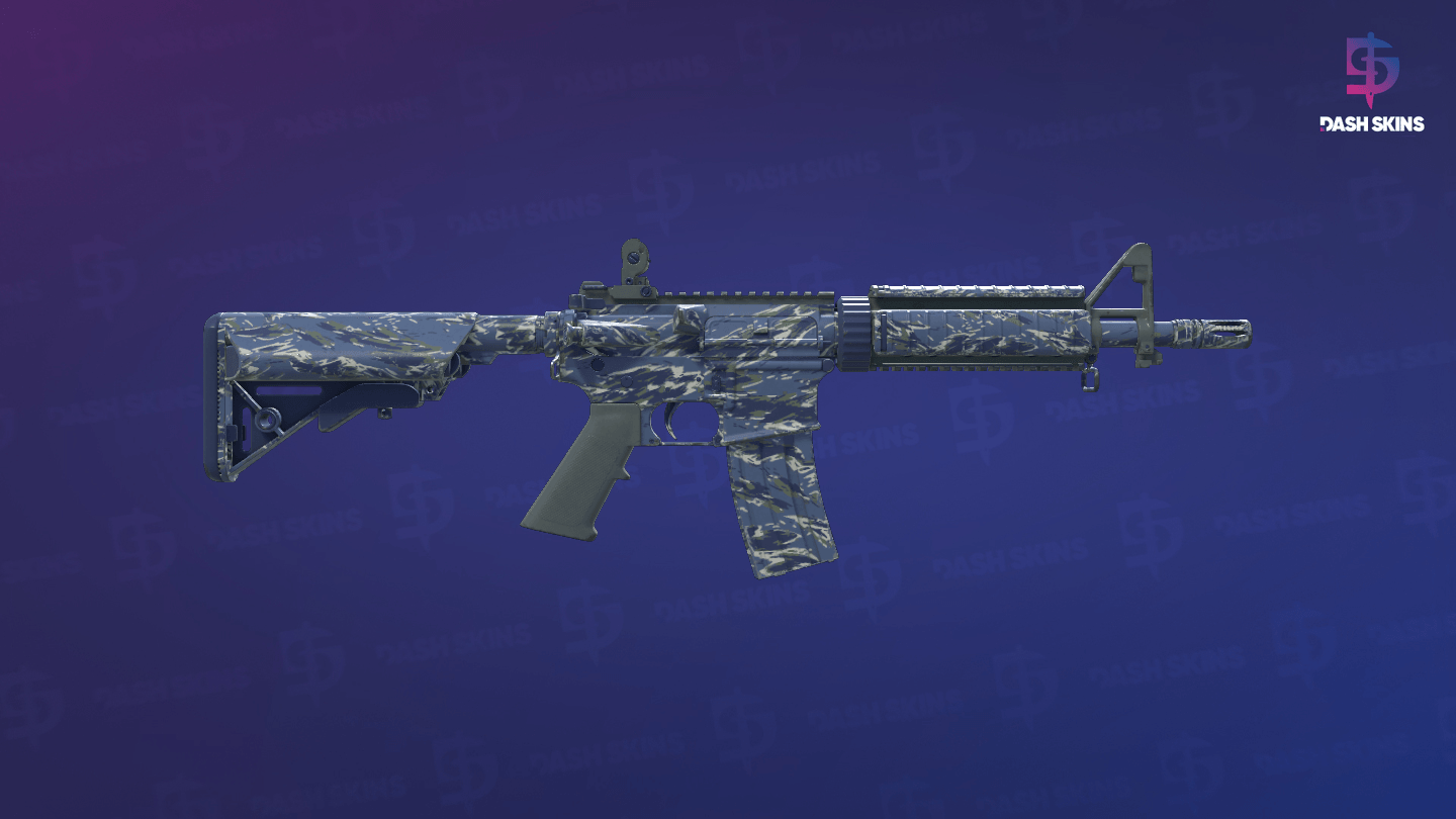 M4A4 | Naval Shred Camo (Field-Tested) - Backside Screenshot