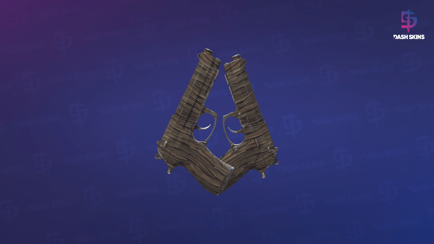 Souvenir Dual Berettas | Drift Wood (Minimal Wear) - Backside Screenshot
