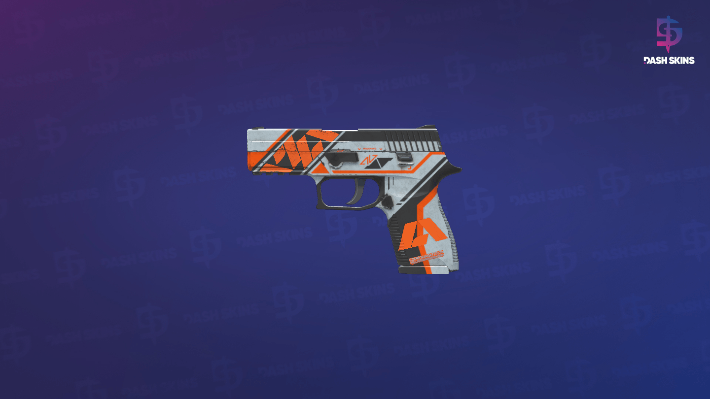 P250 | Asiimov (Well-Worn) - Frontside Screenshot