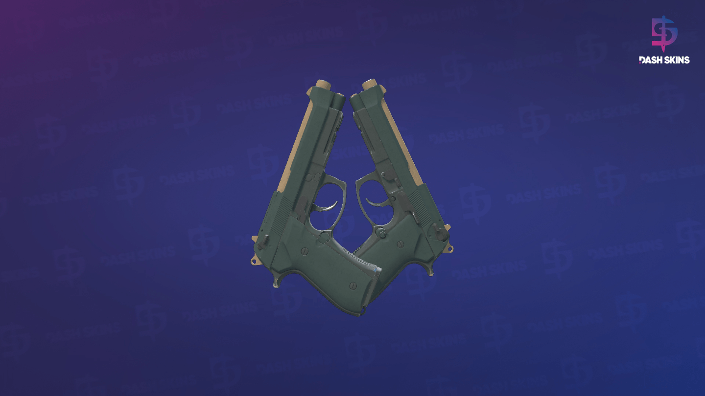Dual Berettas | Contractor (Field-Tested) - Frontside Screenshot