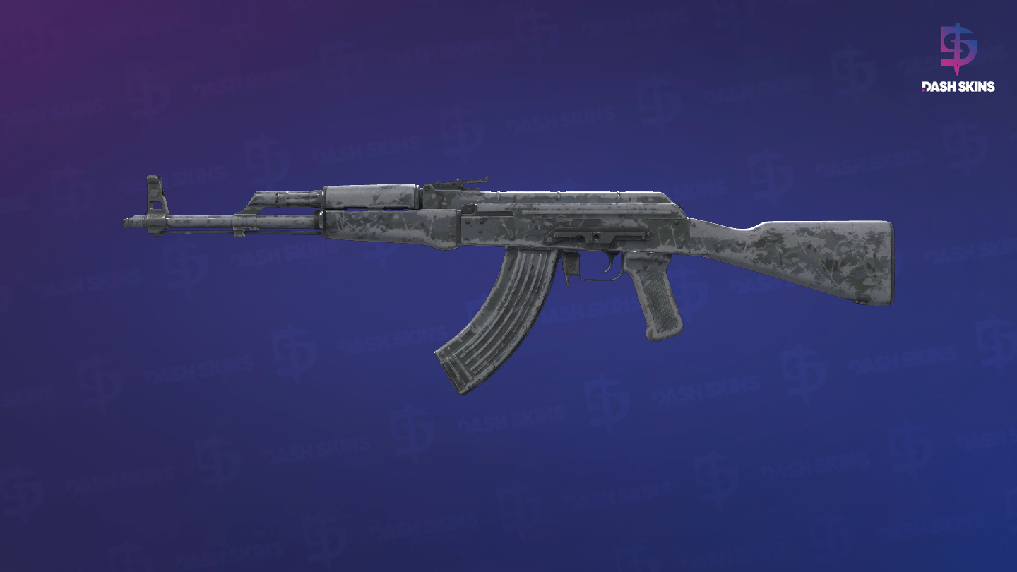AK-47 | VariCamo Grey (Battle-Scarred) - Frontside Screenshot
