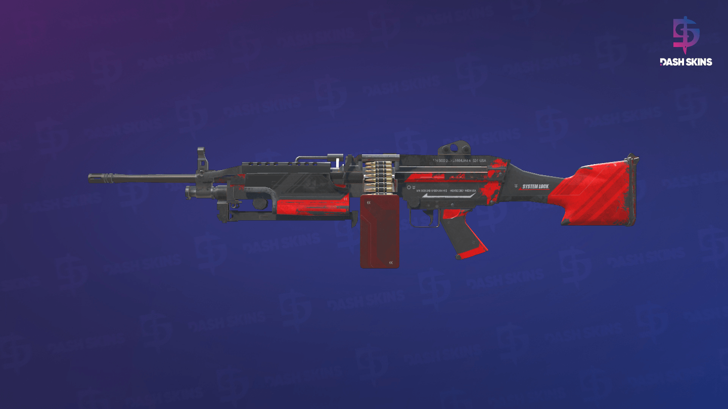 M249 | System Lock (Battle-Scarred) - Frontside Screenshot