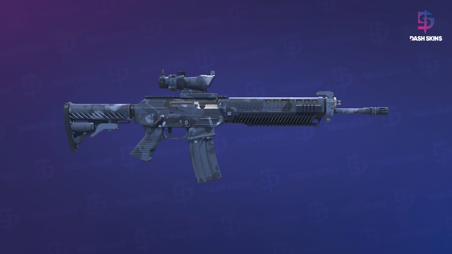 SG 553 | Night Camo (Field-Tested) - Backside Screenshot