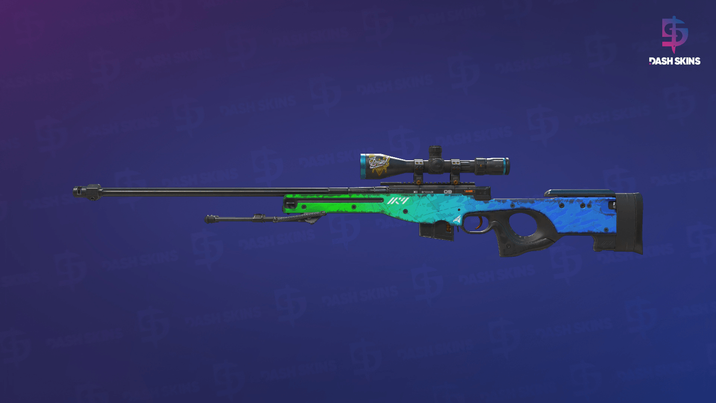 AWP | Ice Coaled (Well-Worn) - Frontside Screenshot