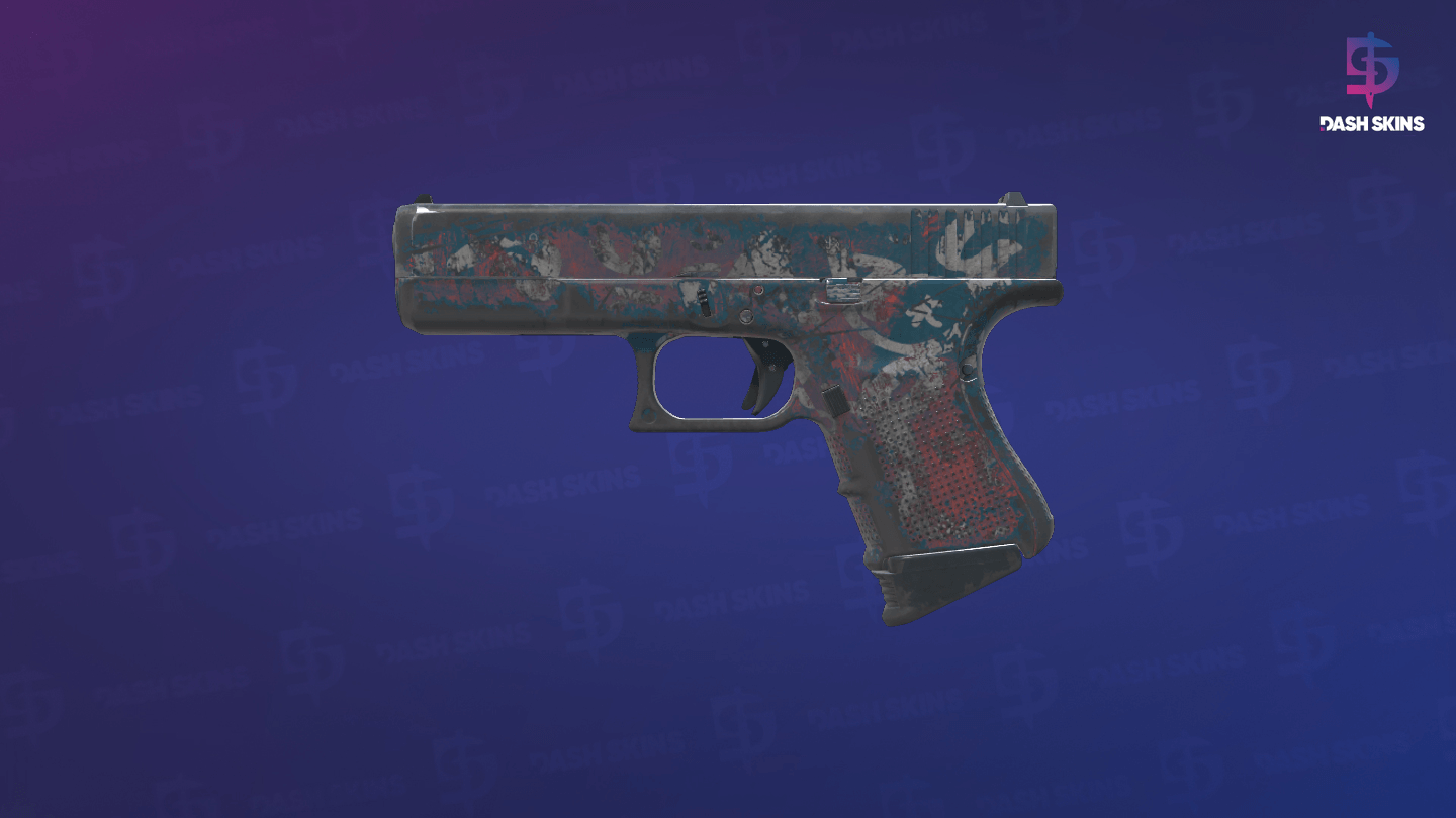 Glock-18 | Teal Graf (Field-Tested) - Frontside Screenshot