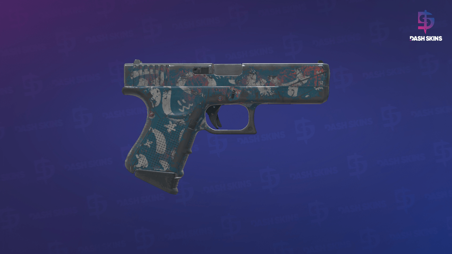 Glock-18 | Teal Graf (Field-Tested) - Backside Screenshot