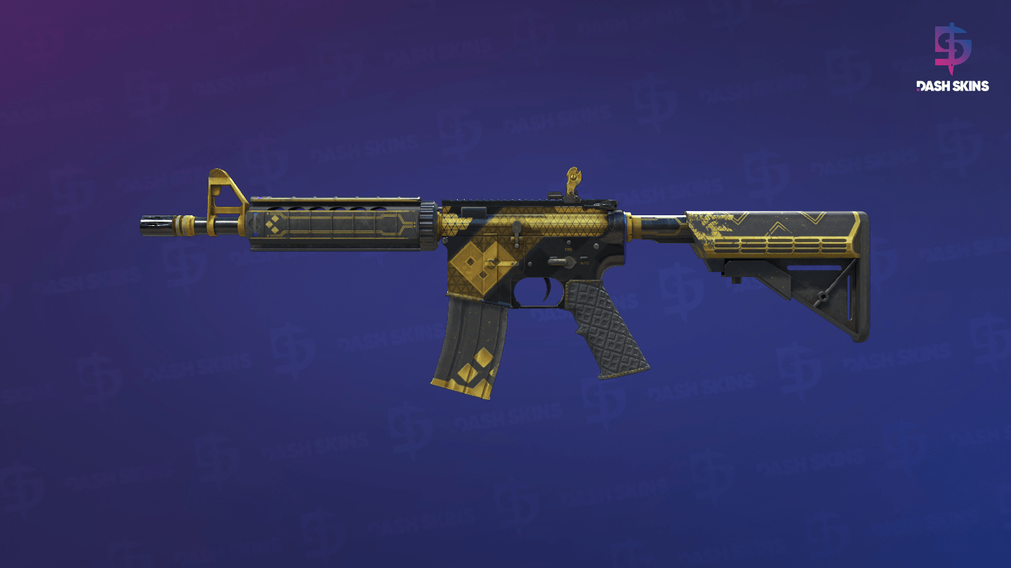 M4A4 | The Coalition (Well-Worn) - Frontside Screenshot