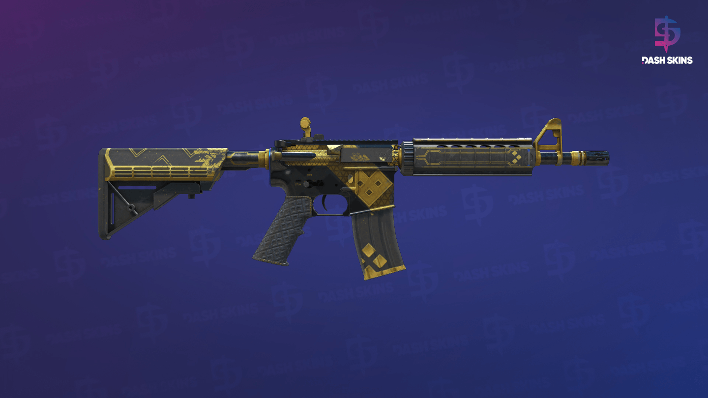 M4A4 | The Coalition (Well-Worn) - Backside Screenshot