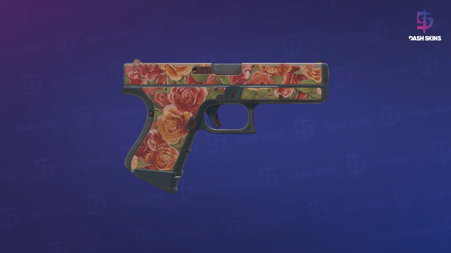 Glock-18 | Coral Bloom (Field-Tested) - Backside Screenshot