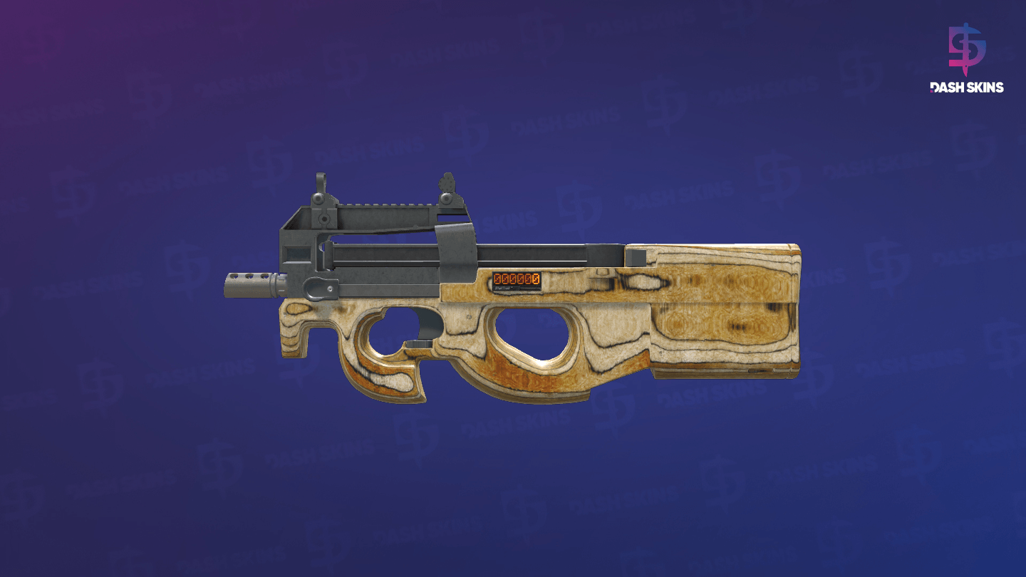 StatTrak™ P90 | Shapewood (Field-Tested) - Frontside Screenshot