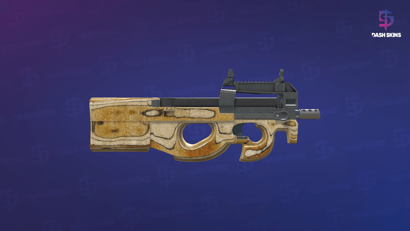StatTrak™ P90 | Shapewood (Field-Tested) - Backside Screenshot