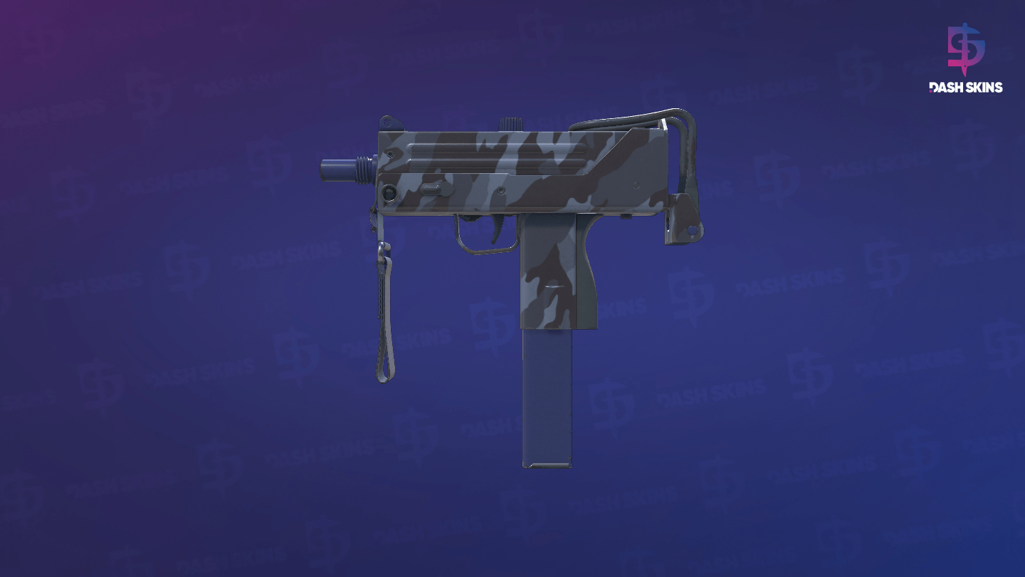 MAC-10 | Storm Camo (Minimal Wear) - Frontside Screenshot