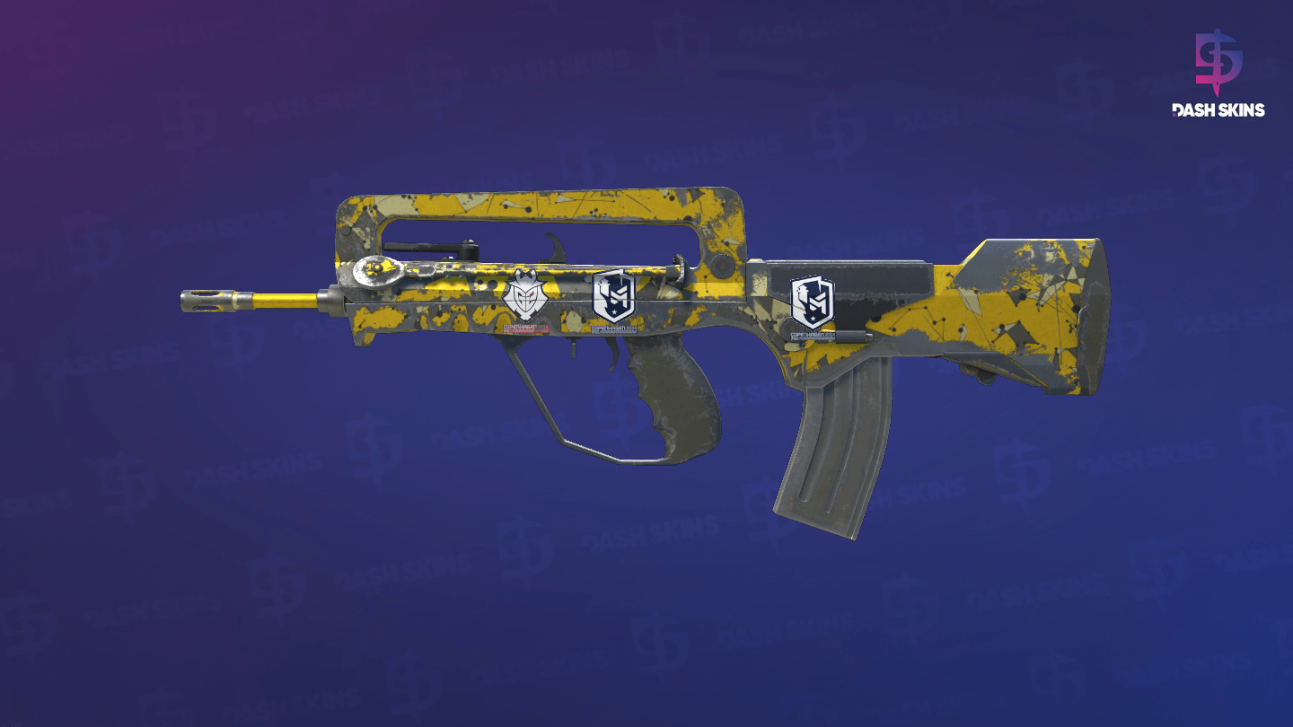 FAMAS | Neural Net (Well-Worn) - Frontside Screenshot