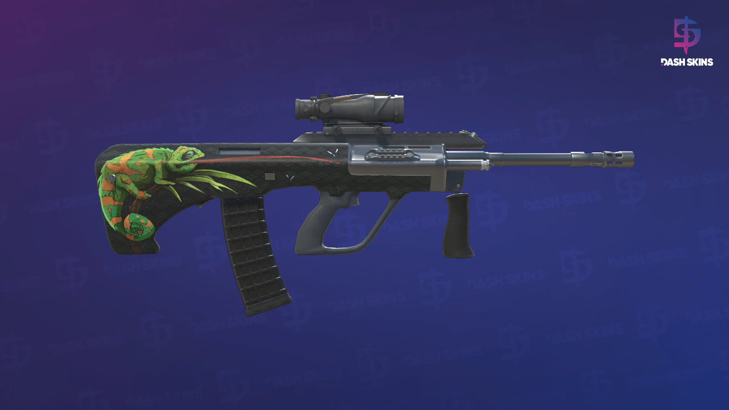 AUG | Chameleon (Factory New) - Backside Screenshot
