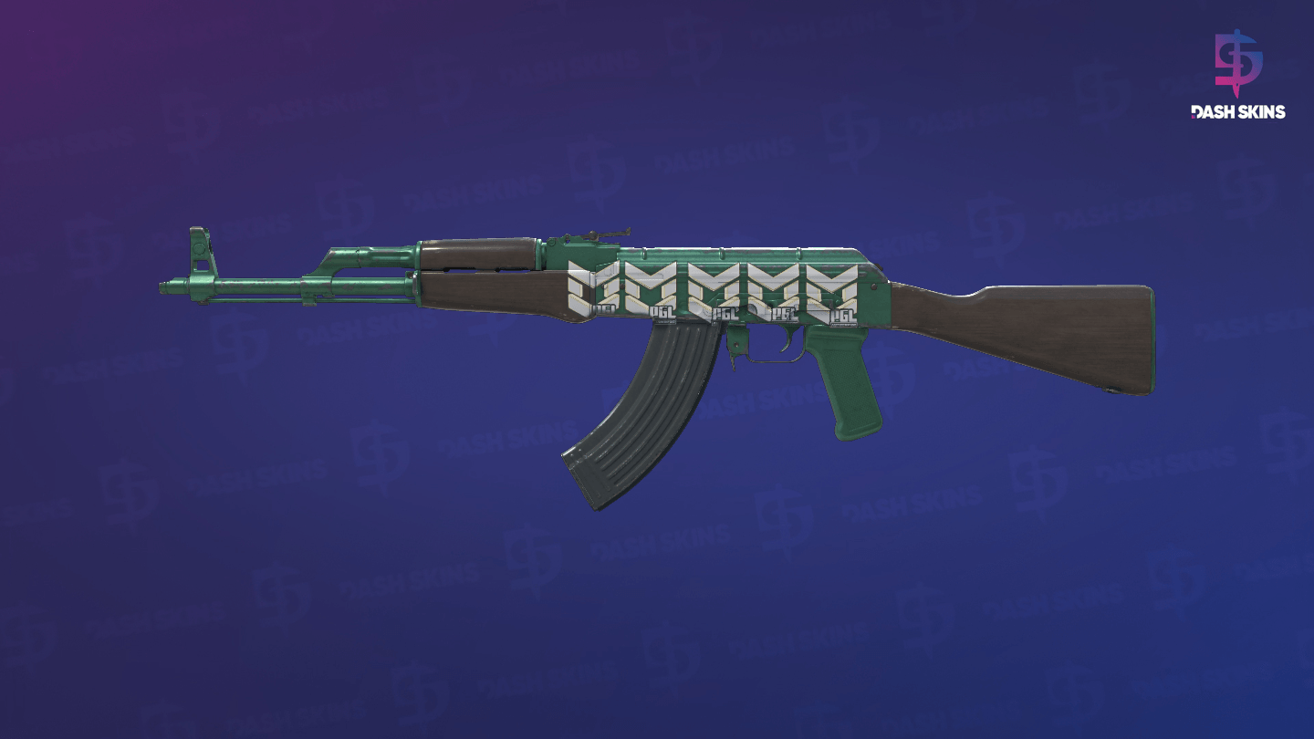 AK-47 | Wintergreen (Field-Tested) - Frontside Screenshot
