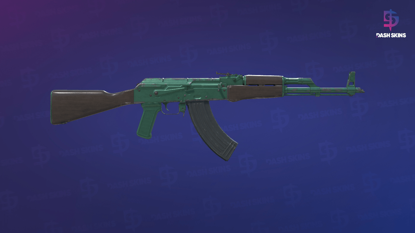 AK-47 | Wintergreen (Field-Tested) - Backside Screenshot