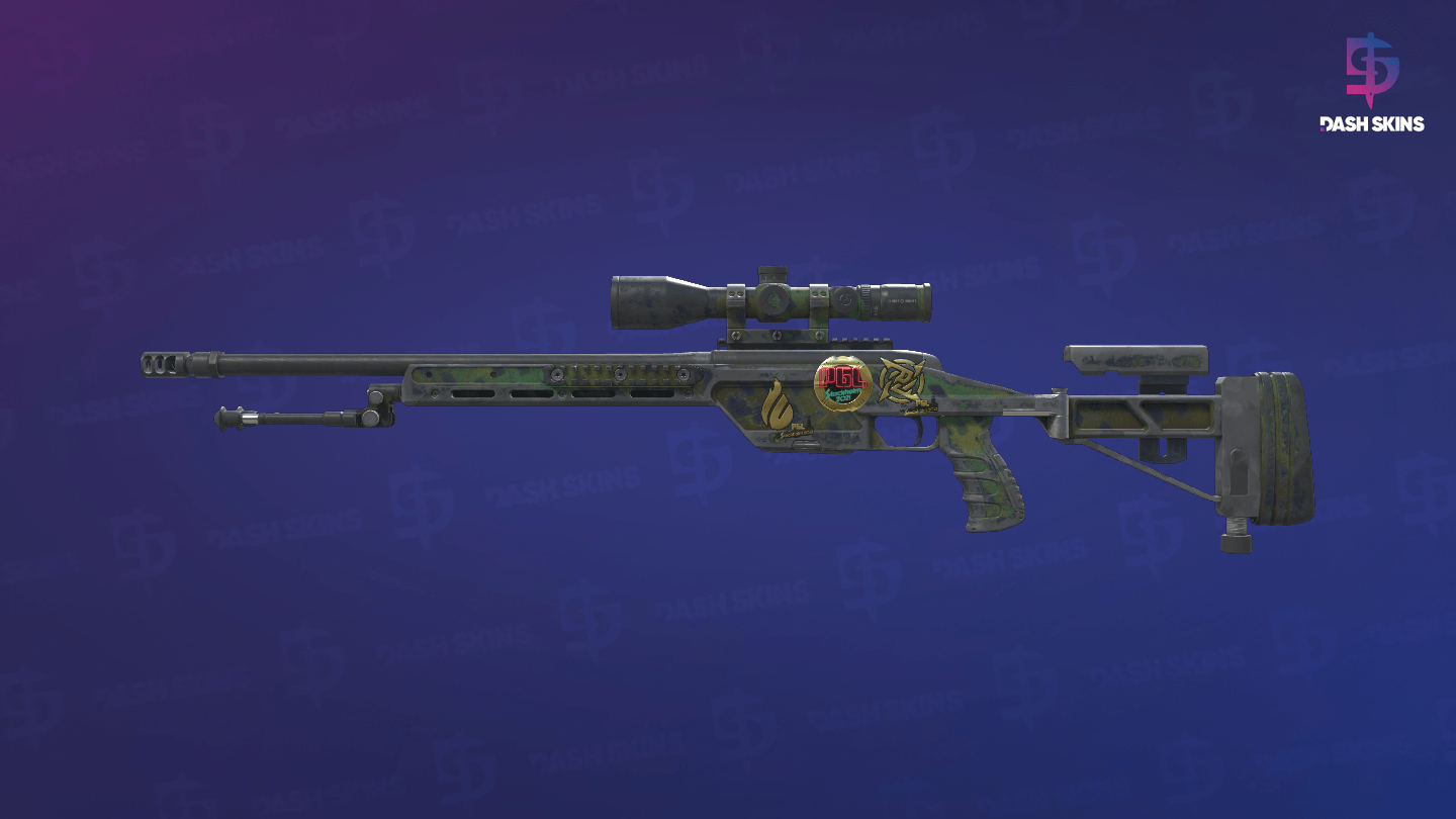 Souvenir SSG 08 | Jungle Dashed (Battle-Scarred) - Frontside Screenshot