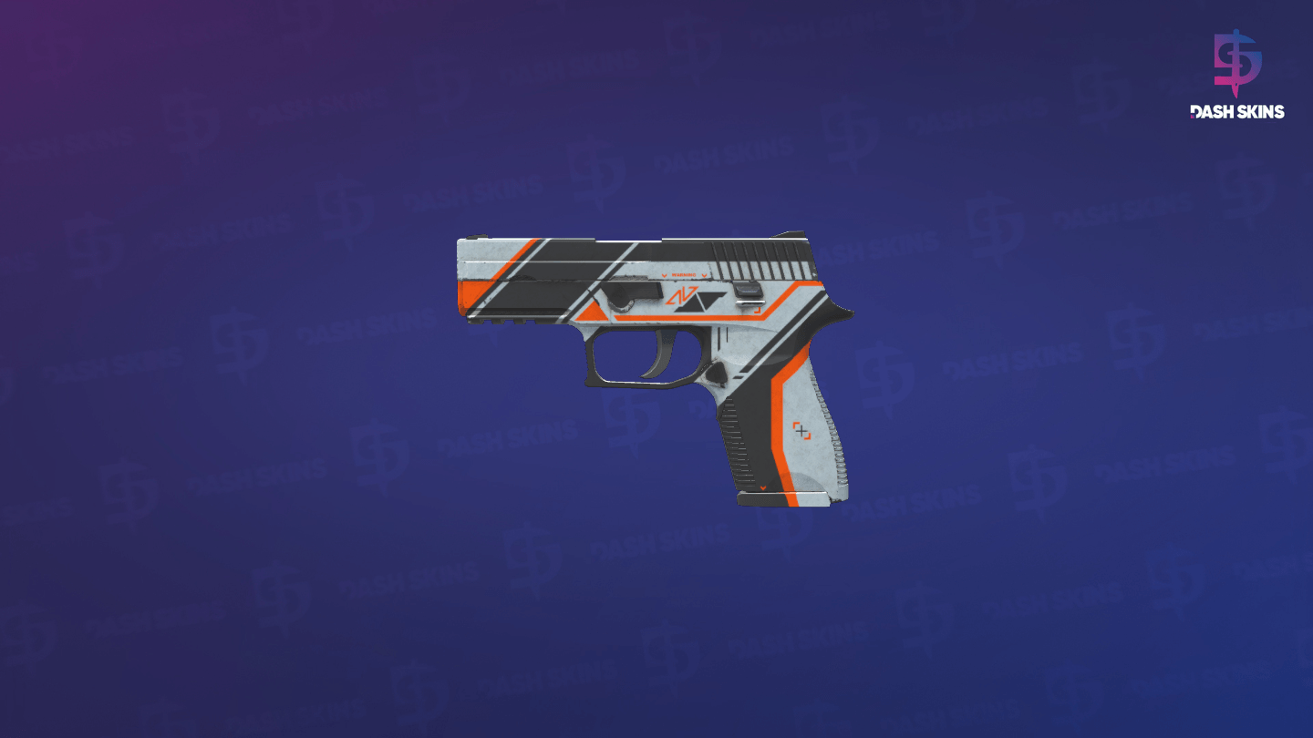 P250 | Asiimov (Well-Worn) - Frontside Screenshot