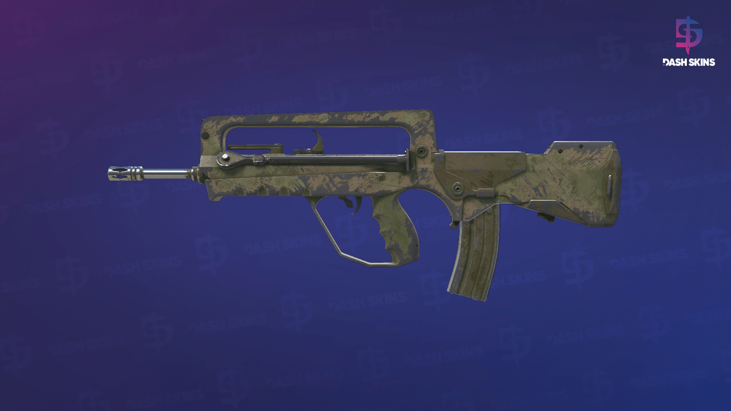 FAMAS | Palm (Battle-Scarred) - Frontside Screenshot