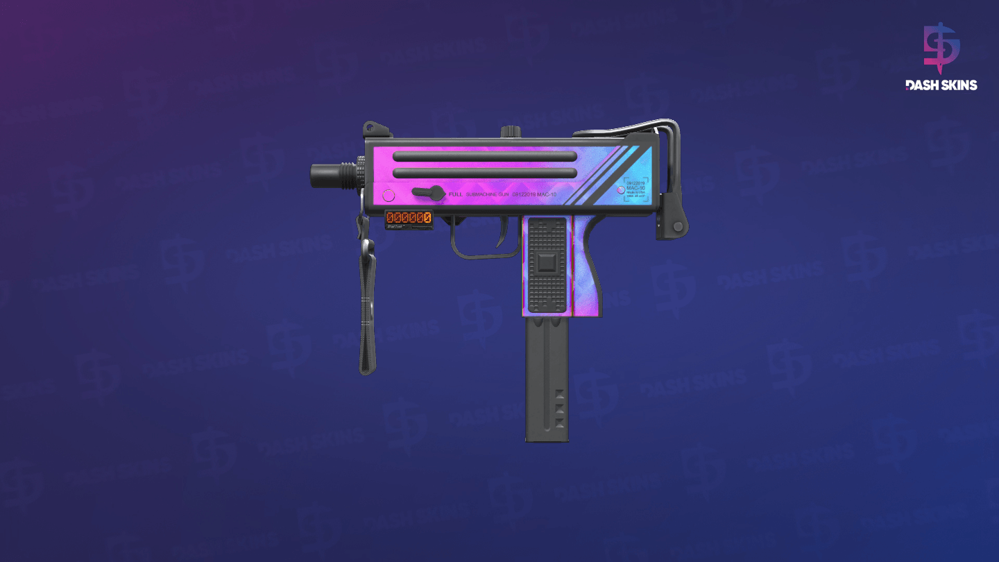 StatTrak™ MAC-10 | Disco Tech (Minimal Wear) - Frontside Screenshot