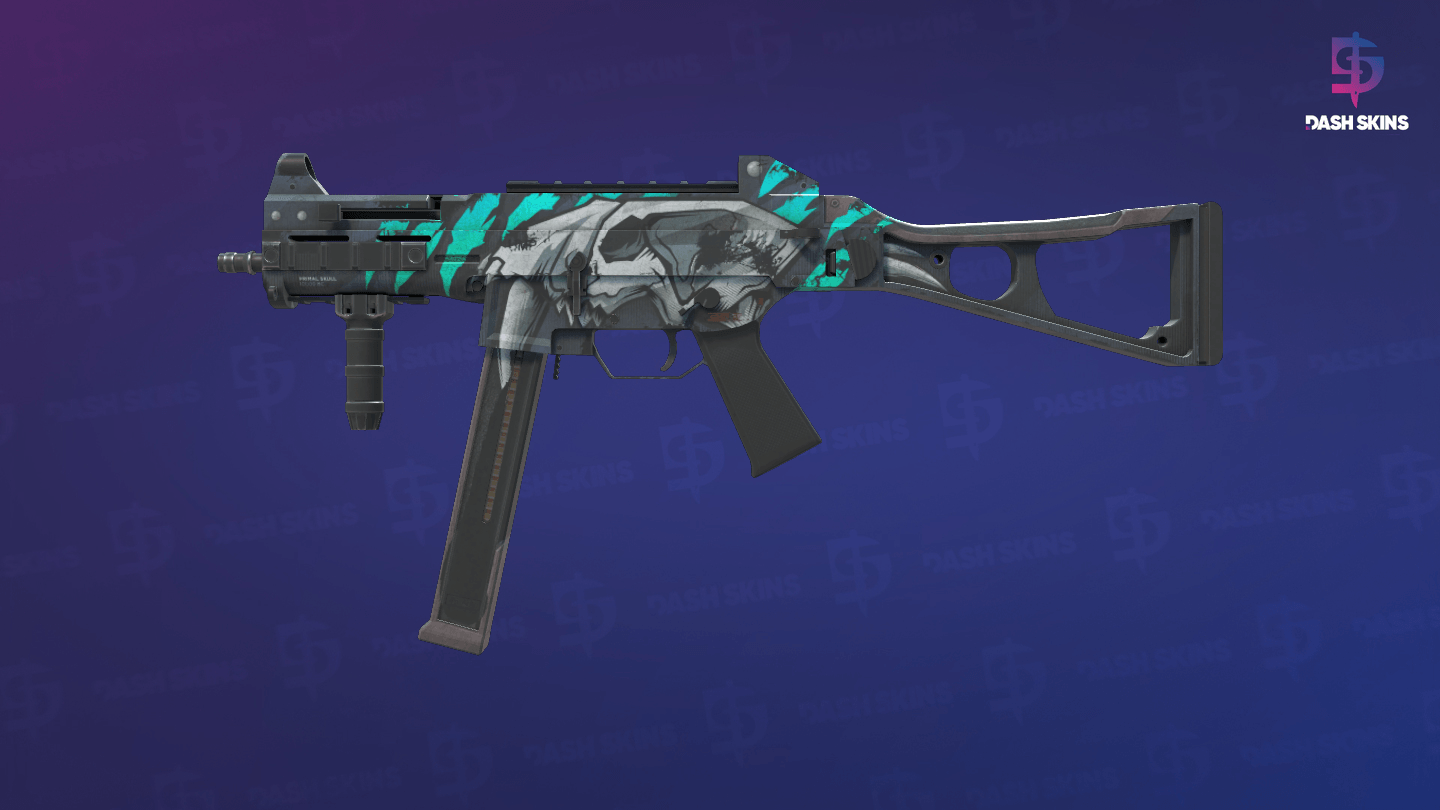 UMP-45 | Primal Saber (Battle-Scarred) - Frontside Screenshot