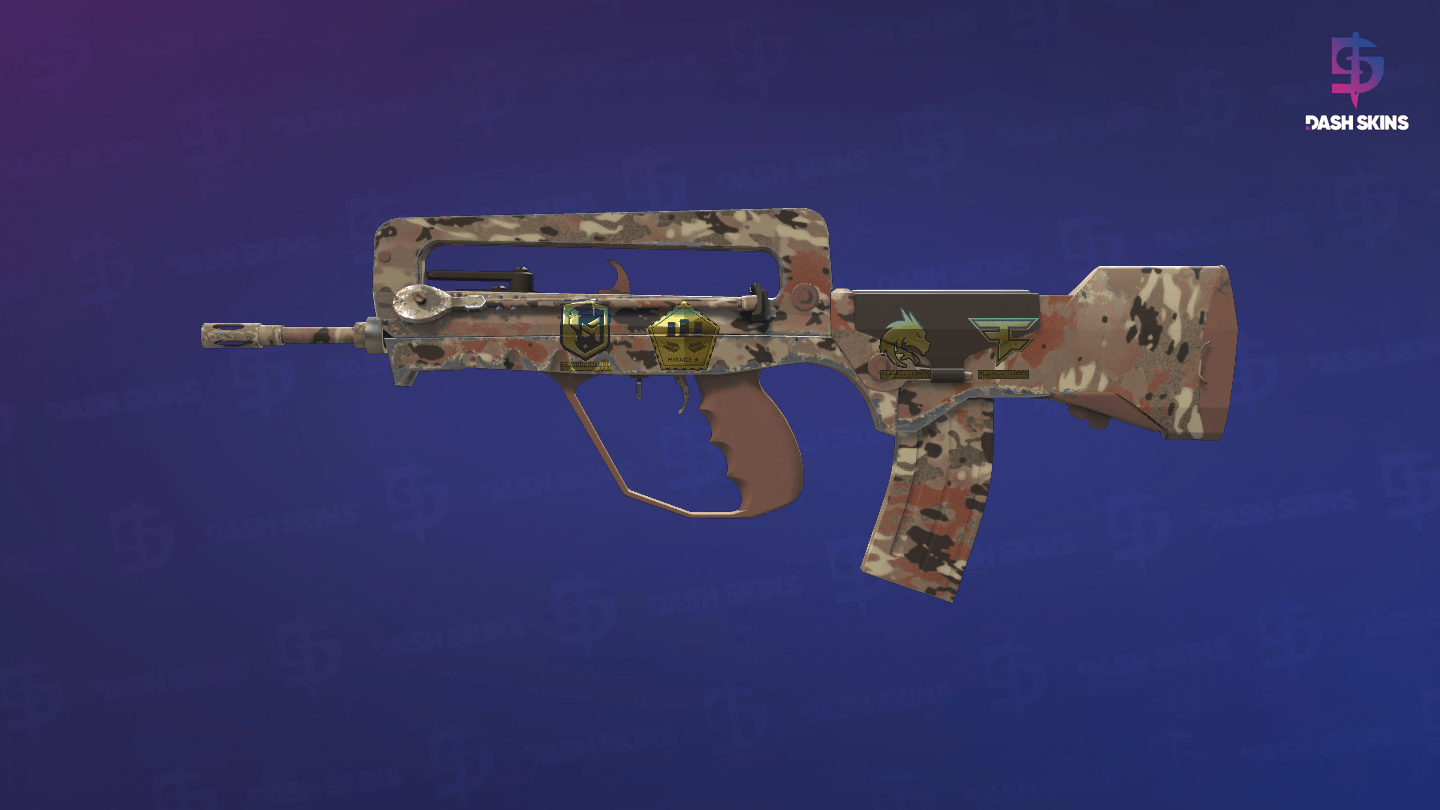 Souvenir FAMAS | CaliCamo (Factory New) - Frontside Screenshot