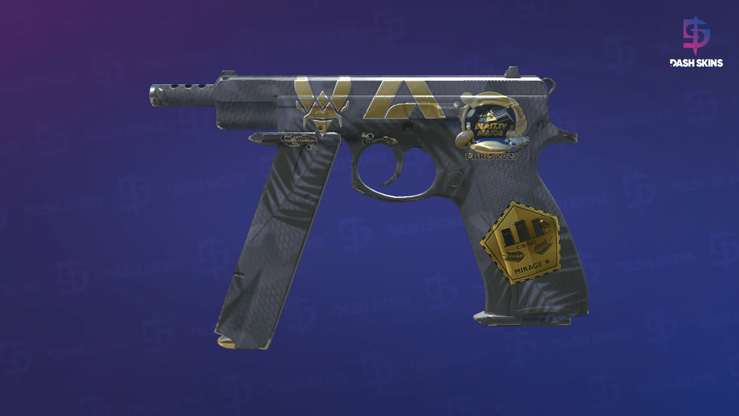 Souvenir CZ75-Auto | Midnight Palm (Factory New) - Frontside Screenshot