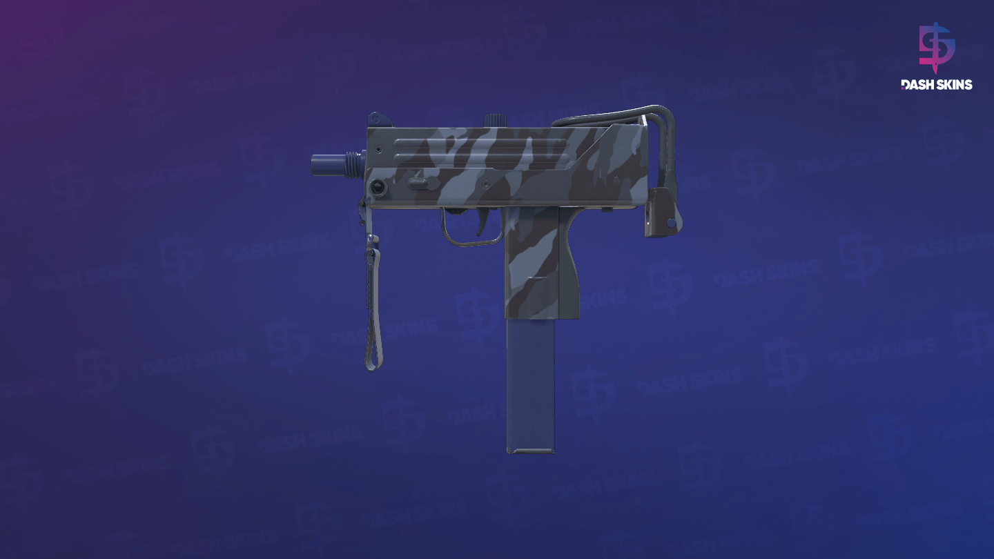 MAC-10 | Storm Camo (Minimal Wear) - Frontside Screenshot
