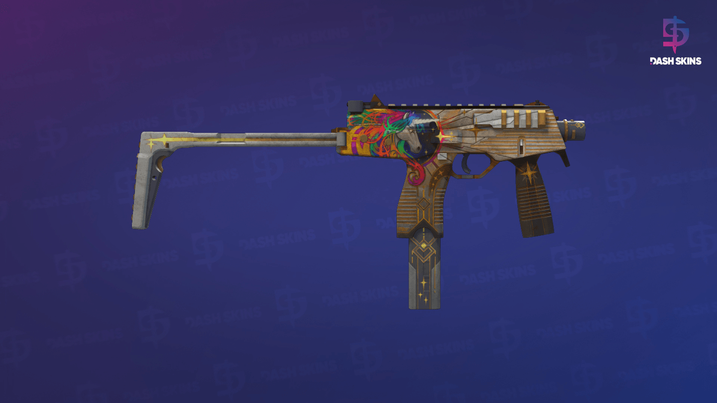 StatTrak™ MP9 | Starlight Protector (Battle-Scarred) - Backside Screenshot