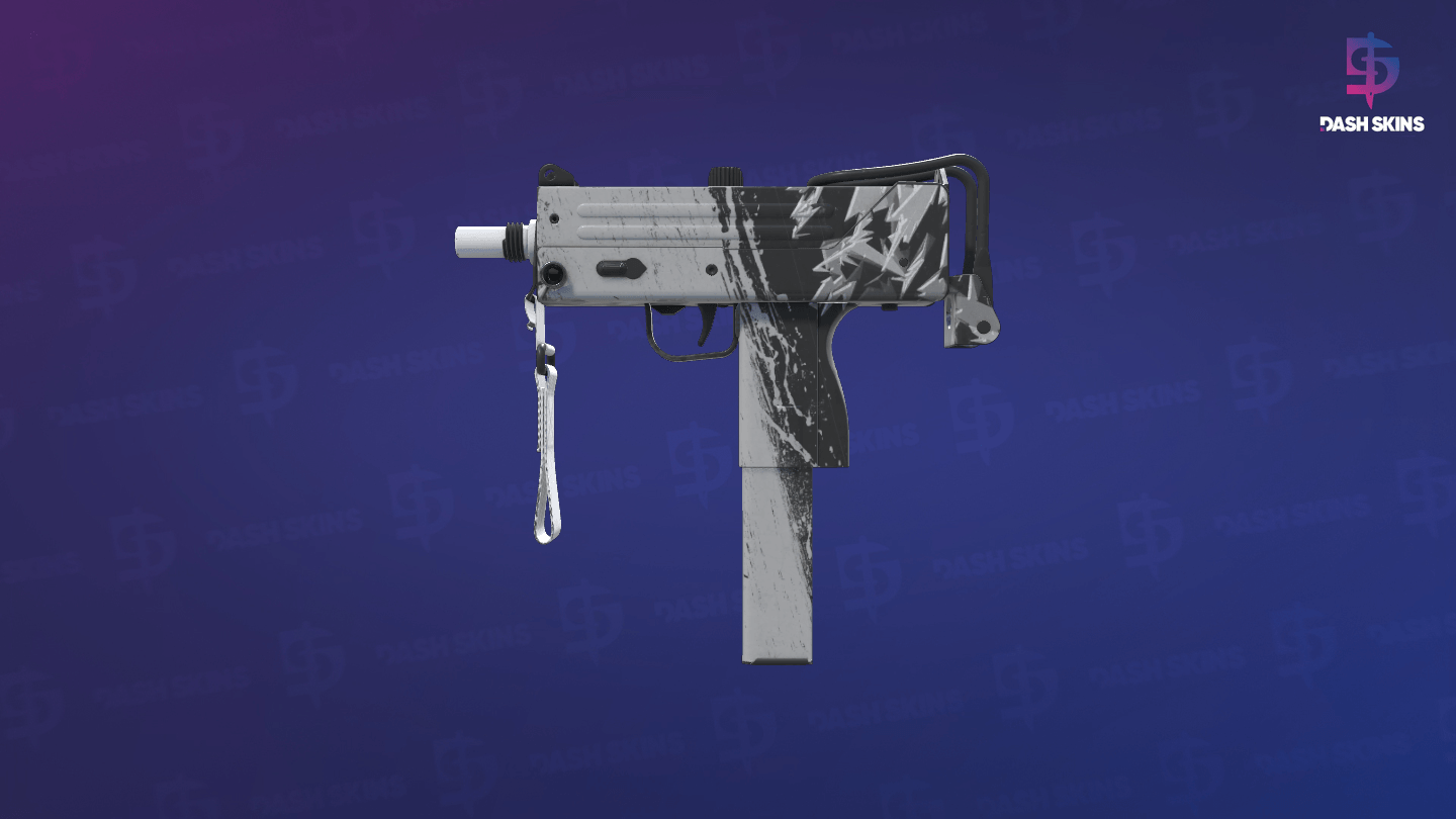 MAC-10 | Snow Splash (Factory New) - Frontside Screenshot