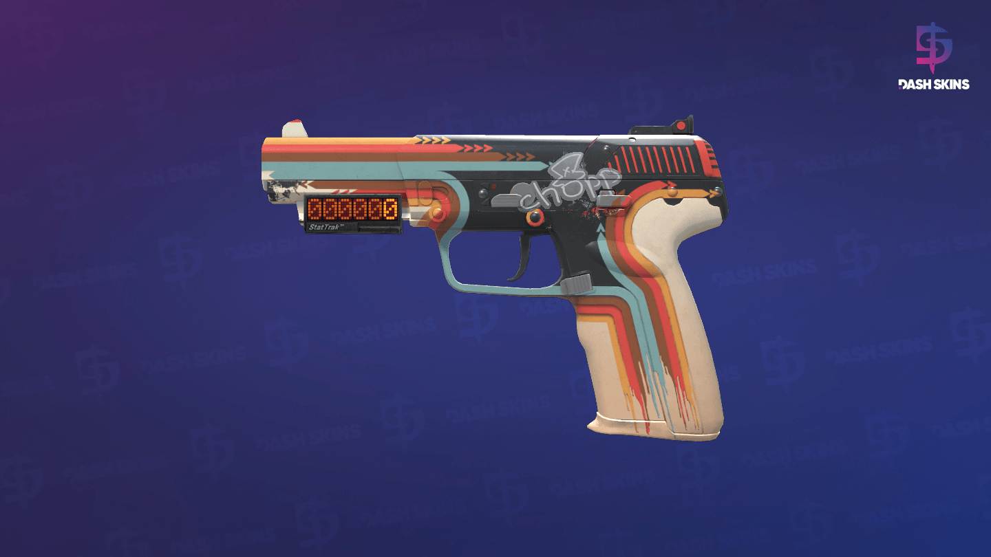 StatTrak™ Five-SeveN | Retrobution (Minimal Wear) - Frontside Screenshot