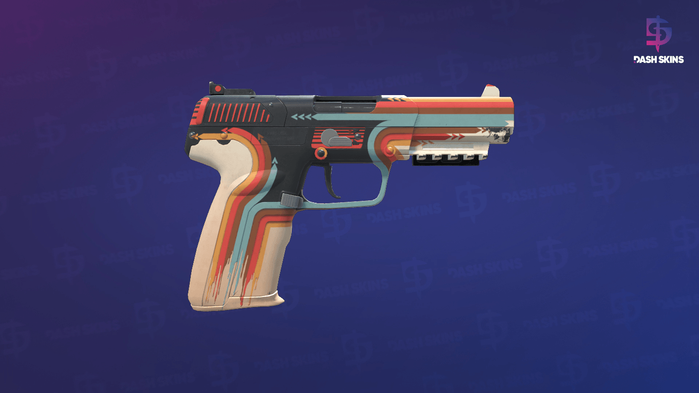 StatTrak™ Five-SeveN | Retrobution (Minimal Wear) - Backside Screenshot