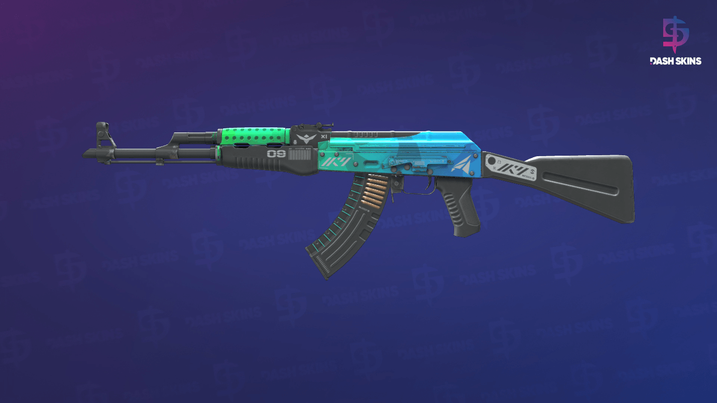 AK-47 | Ice Coaled (Minimal Wear) - Frontside Screenshot