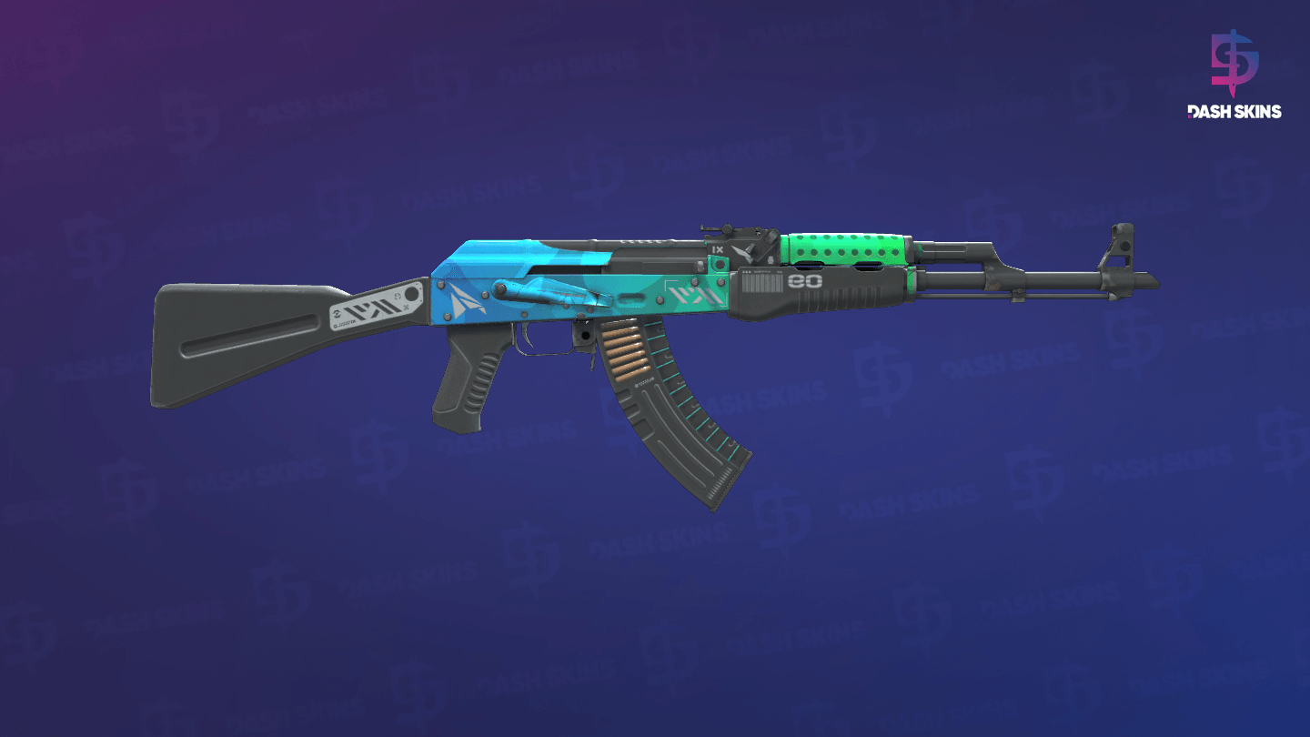 AK-47 | Ice Coaled (Minimal Wear) - Backside Screenshot
