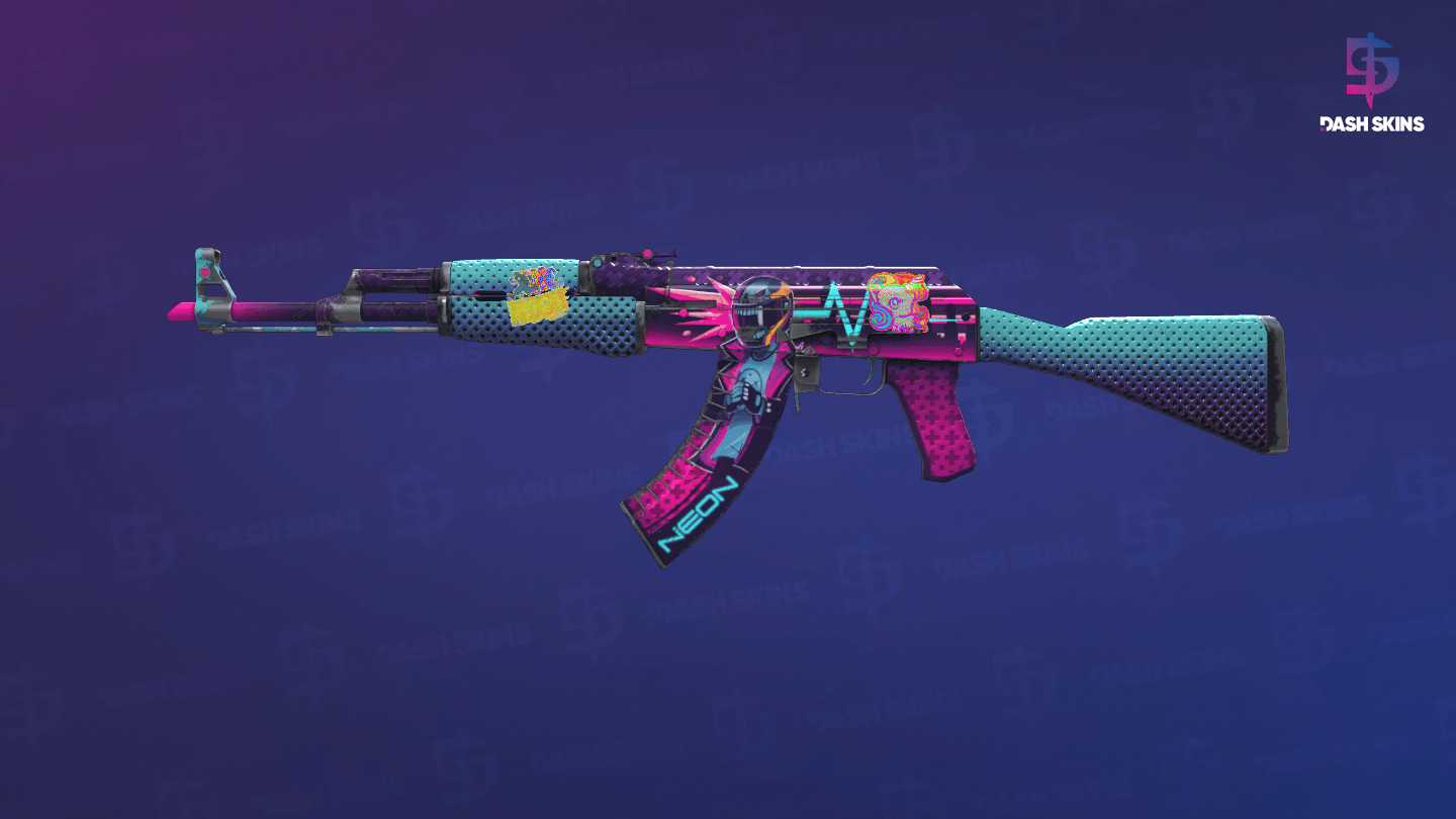AK-47 | Neon Rider (Field-Tested) - Frontside Screenshot