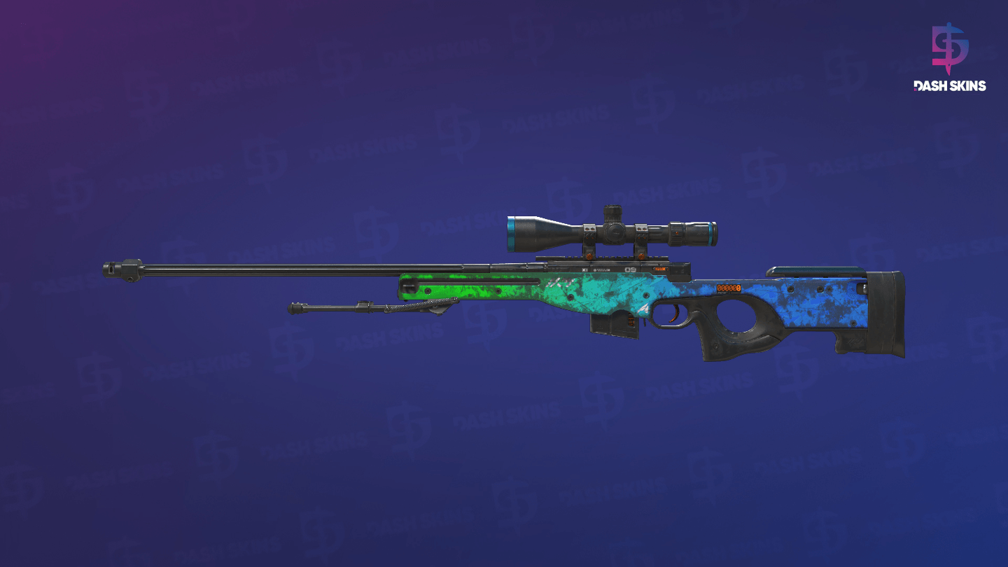 StatTrak™ AWP | Ice Coaled (Battle-Scarred) - Frontside Screenshot