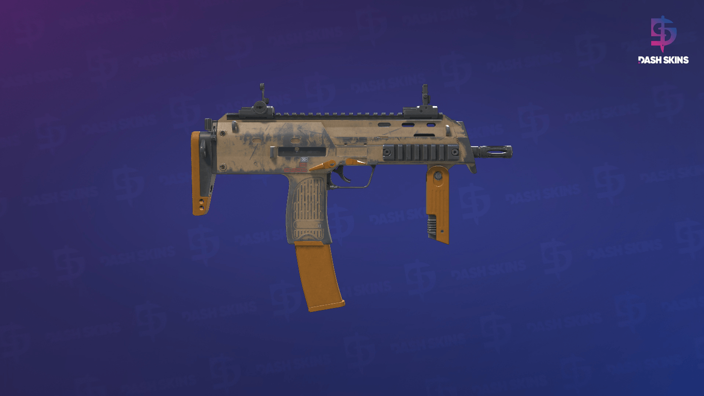 MP7 | Short Ochre (Battle-Scarred) - Backside Screenshot