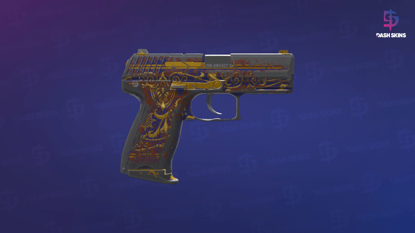 P2000 | Royal Baroque (Battle-Scarred) - Backside Screenshot