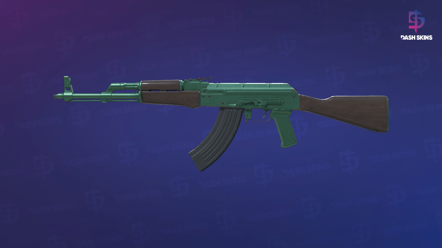 AK-47 | Wintergreen (Field-Tested) - Frontside Screenshot