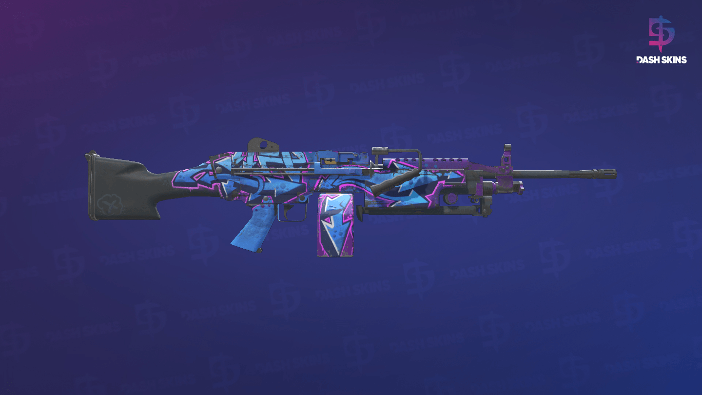 M249 | Downtown (Field-Tested) - Backside Screenshot