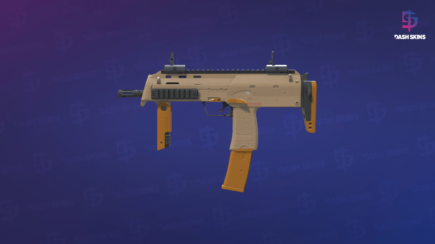 MP7 | Short Ochre (Minimal Wear) - Frontside Screenshot