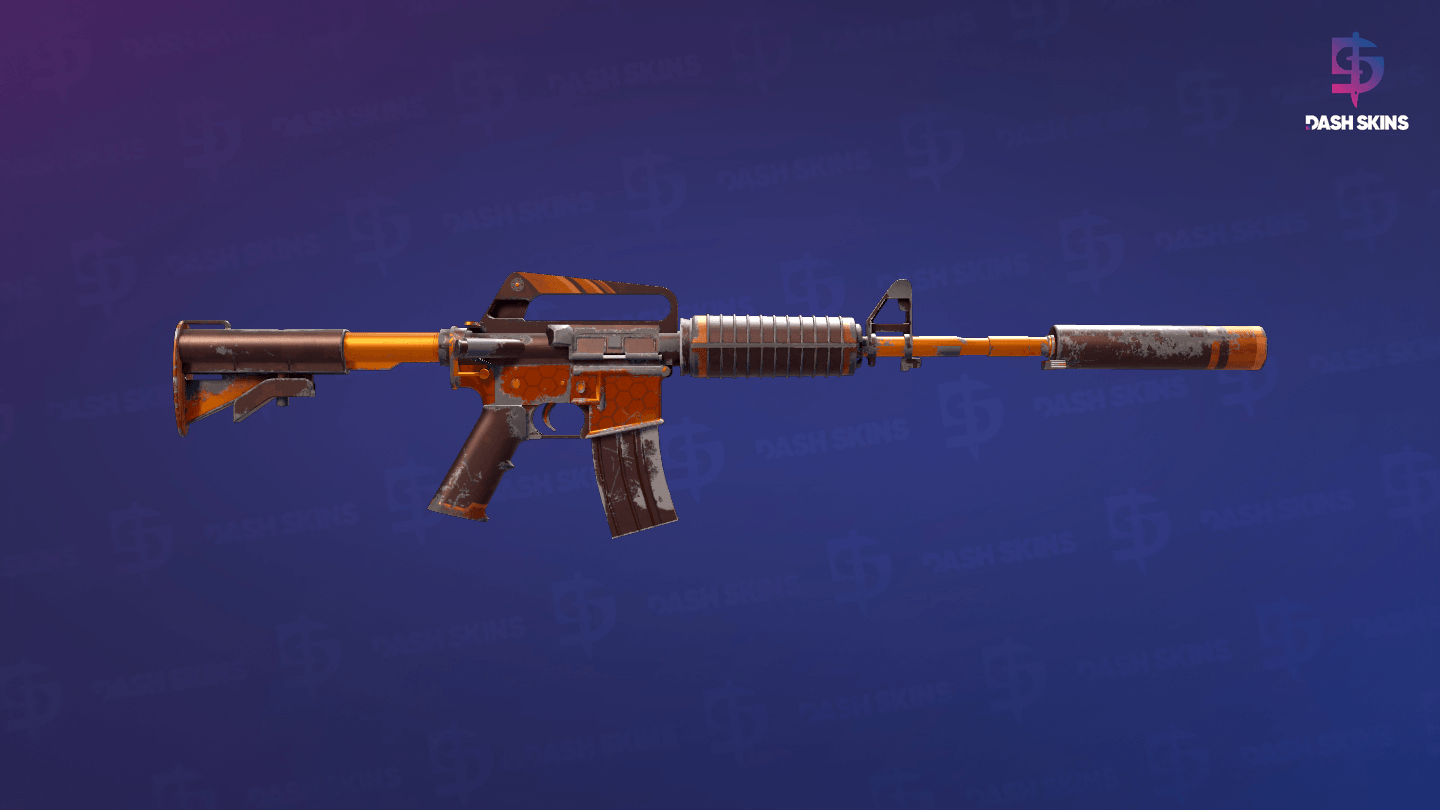 M4A1-S | Atomic Alloy (Well-Worn) - Backside Screenshot